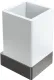 Стакан Boheme Qubic 10724-GM графит матовый