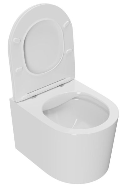 Подвесной унитаз Point Веста PN41701 безободковый белый Подвесной унитаз Point Веста PN41701 безободковый белый