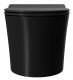 Подвесной унитаз Point Вега PN41711BM безободковый чёрный матовый Подвесной унитаз Point Вега PN41711BM безободковый чёрный матовый
