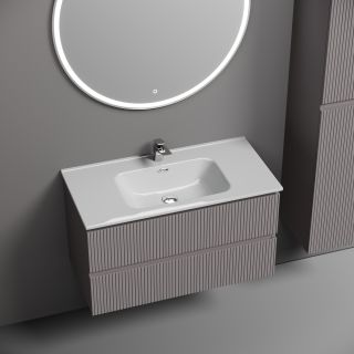 Тумба подвесная Sancos Сноб Т (Snob T) SNT90SM 90 см пыльная роза