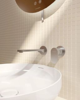 Встраиваемый смеситель для раковины Kerama Marazzi Siara 28050KM.50.050 сталь Встраиваемый смеситель для раковины Kerama Marazzi Siara 28050KM.50.050 сталь