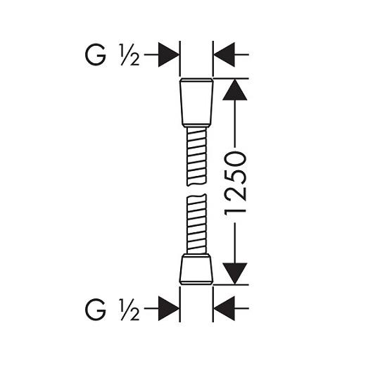 Шланг для душа Hansgrohe 28132000