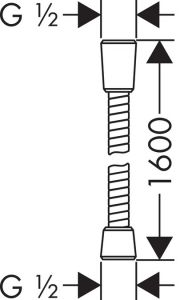 Шланг для душа Hansgrohe Sensoflex 28136000