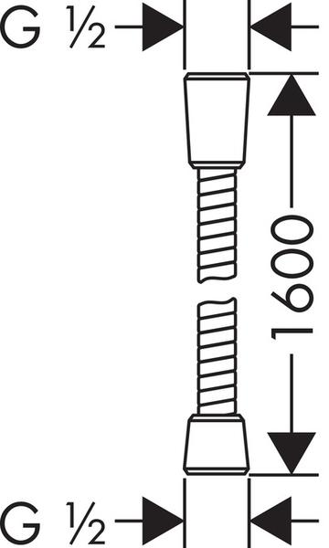 Шланг для душа Hansgrohe Sensoflex 28136000