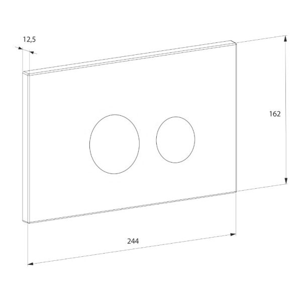 Комплект D&K Унитаз подвесной безободковый DT1396016, Инсталляция DI8050127, Клавиша DB1529001.2, хром (DS1391625)