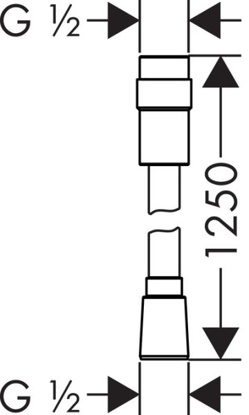 Шланг для душа Hansgrohe Isiflex’B 28249000