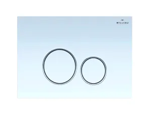 Кнопка смыва Milleau Miel MR0425K-A5.00 глянцевый белый хром