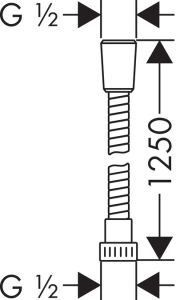 Шланг для душа Hansgrohe Metaflex'C 28262000