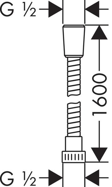 Шланг для душа Hansgrohe Metaflex’C 28266000