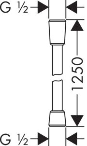 Шланг для душа Hansgrohe Isiflex’B 28272000