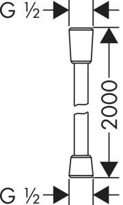 Шланг для душа Hansgrohe Isiflex’B 28274000