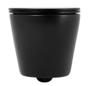 Подвесной унитаз Charus Estella Rimless EWC700-121B безободковый чёрный