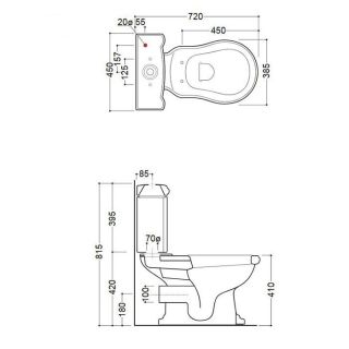 Унитаз Kerasan Retro 101301 напольный белый Унитаз Kerasan Retro 101301 напольный белый