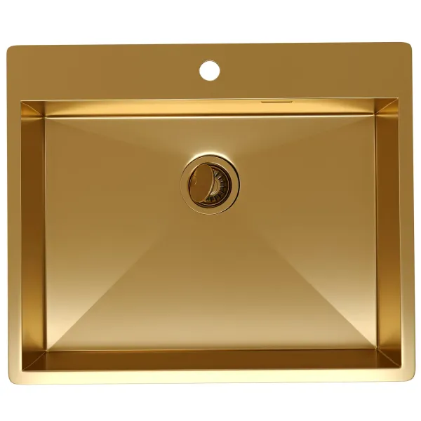 Мойка кухонная Reflexion Iseo 60-GD RX2260GD брашированное золото