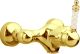 Смеситель для душа Boheme Murano 284-MR-W золото