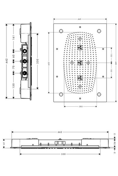 Верхний душ Hansgrohe Raidance Rainmaker 28418000 с подсветкой