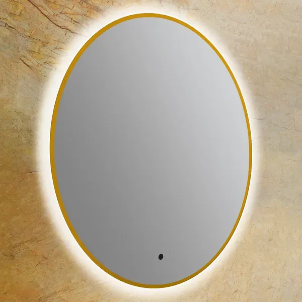 Зеркало с подсветкой ArtMax Sanremo AM-San-770-DS-F-Gold 77 см золото