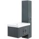 Тумба под раковину La Fenice Cubo FNC-01-CUB-G-80 Серая матовая 80 см