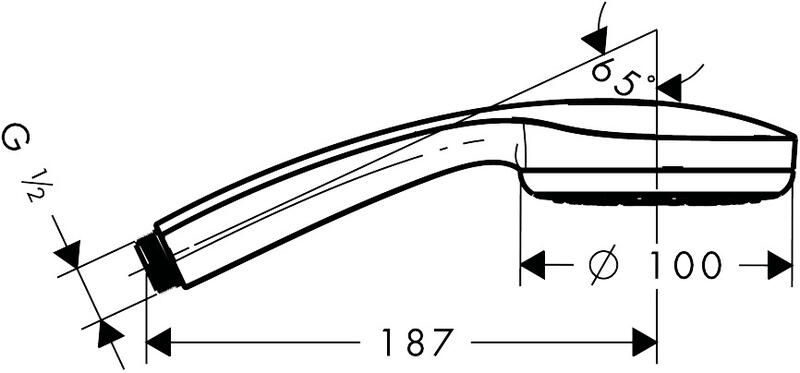 Душевая лейка Hansgrohe Croma 100 1jet 28580000