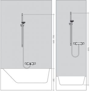 Штанга для душа Hansgrohe Unica S Puro 28631990 90 см