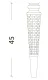 Ножки для мебели Armadi Art Denti 847-W-45 белый