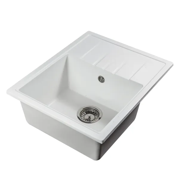 Мойка кухонная Reflexion Plato 57-WH RX1457WH белый