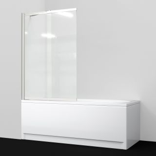 Шторка на ванну WasserKRAFT Tauber 64S02-80 Fixed 80 см профиль никель стекло прозрачное