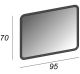 Зеркало с LED подсветкой Cezares 95x70 Eden 44993