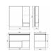 Comforty Тумба-умывальник "Франкфурт-75" дуб шоколадно-коричневый с раковиной COMFORTY 75E черная матовая