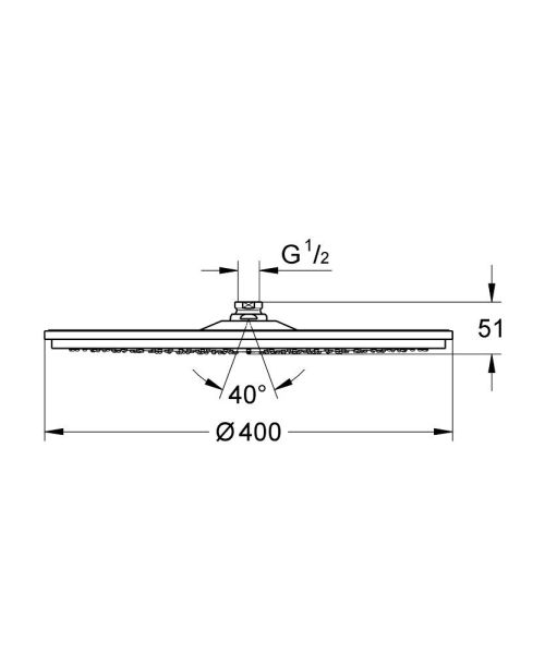 Верхний душ GROHE Rainshower Cosmopolitan 28778000 хром