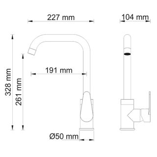 Wasserkraft Alz 28807 Смеситель для кухни Wasserkraft Alz 28807 Смеситель для кухни