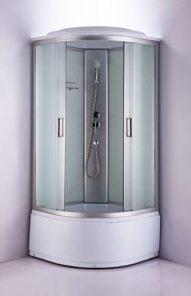 Душевая кабина Royal Bath Eko стекло белое/матовое 80x80см RB-ЕКО80ВК-WM