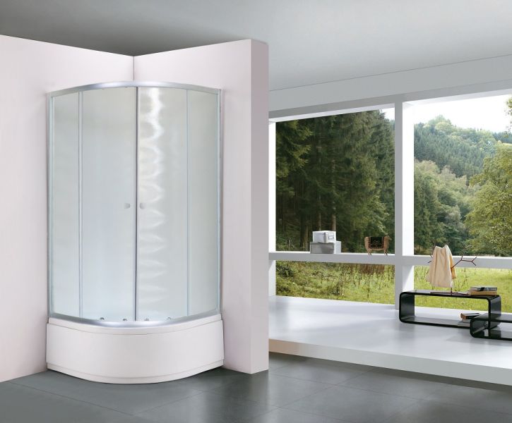 Душевой уголок Royal Bath Eko 90x90см сатин RB-EKO90BK-M
