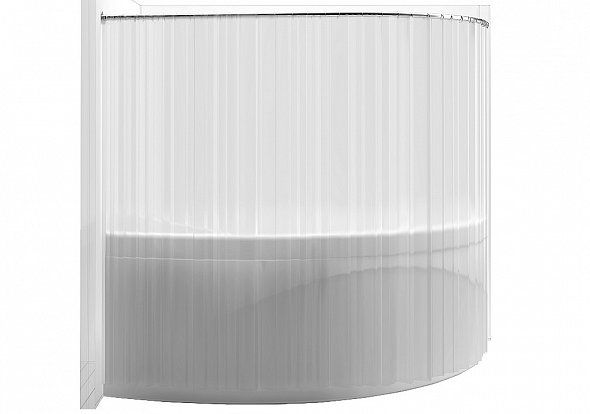 Карниз для ванны Aquanet Capri 160х100 полукруглый