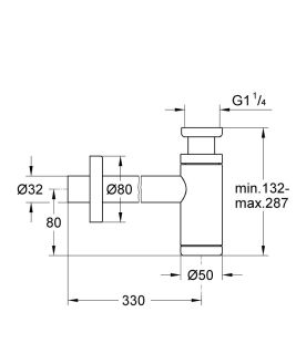 Сифон для раковины Grohe 28912000 хром Сифон для раковины Grohe 28912000 хром