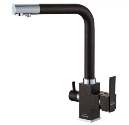 Смеситель для кухни ZORG Steel Hammer SH 805 BLACK CR Смеситель для кухни ZORG Steel Hammer SH 805 BLACK CR