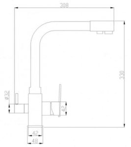 Смеситель для кухни ZORG Steel Hammer SH 805 CR