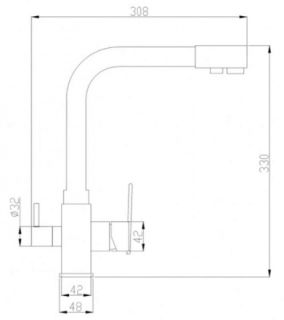 Смеситель для кухни ZORG Steel Hammer SH 805 BLACK BR Смеситель для кухни ZORG Steel Hammer SH 805 BLACK BR