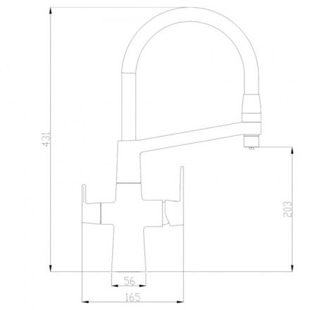 Смеситель для кухни ZORG Steel Hammer SH 818-6 BRONZE