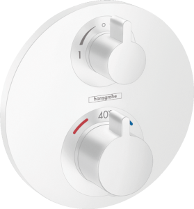Смеситель Hansgrohe Ecostat S 15758700 для душа с термостатом белый матовый