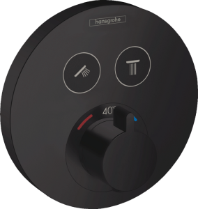 Смеситель Hansgrohe ShowerSelect S 15743670 для душа чёрный матовый