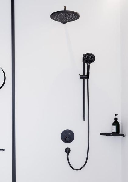 Смеситель Hansgrohe ShowerSelect S 15743670 для душа чёрный матовый