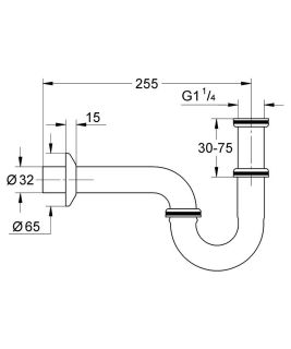 Сифон для раковины Grohe 28947000 хром Сифон для раковины Grohe 28947000 хром
