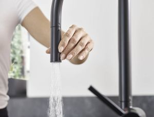 Смеситель Hansgrohe Talis M54 72800670 для кухни чёрный матовый