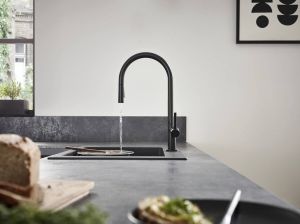 Смеситель Hansgrohe Talis M54 72801670 для кухни чёрный матовый