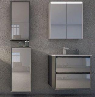 Тумба под раковину Cezares 100x57 Antracite Glass 41805