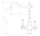 Смеситель для кухни ZORG Sanitary ZR 336 YF-50 ANTIQUE