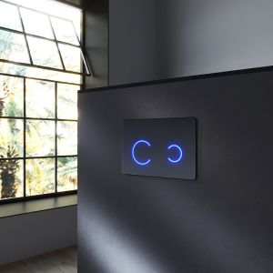Клавиша смыва Am.Pm Touch Pro I0450B38 сенсорная черный глянец