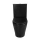 Унитаз-компакт Azario Black Queen AZ-8380 безободковый чёрный матовый