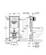 Система инсталляции для унитазов Grohe Rapid SL 38772001 с панелью смыва